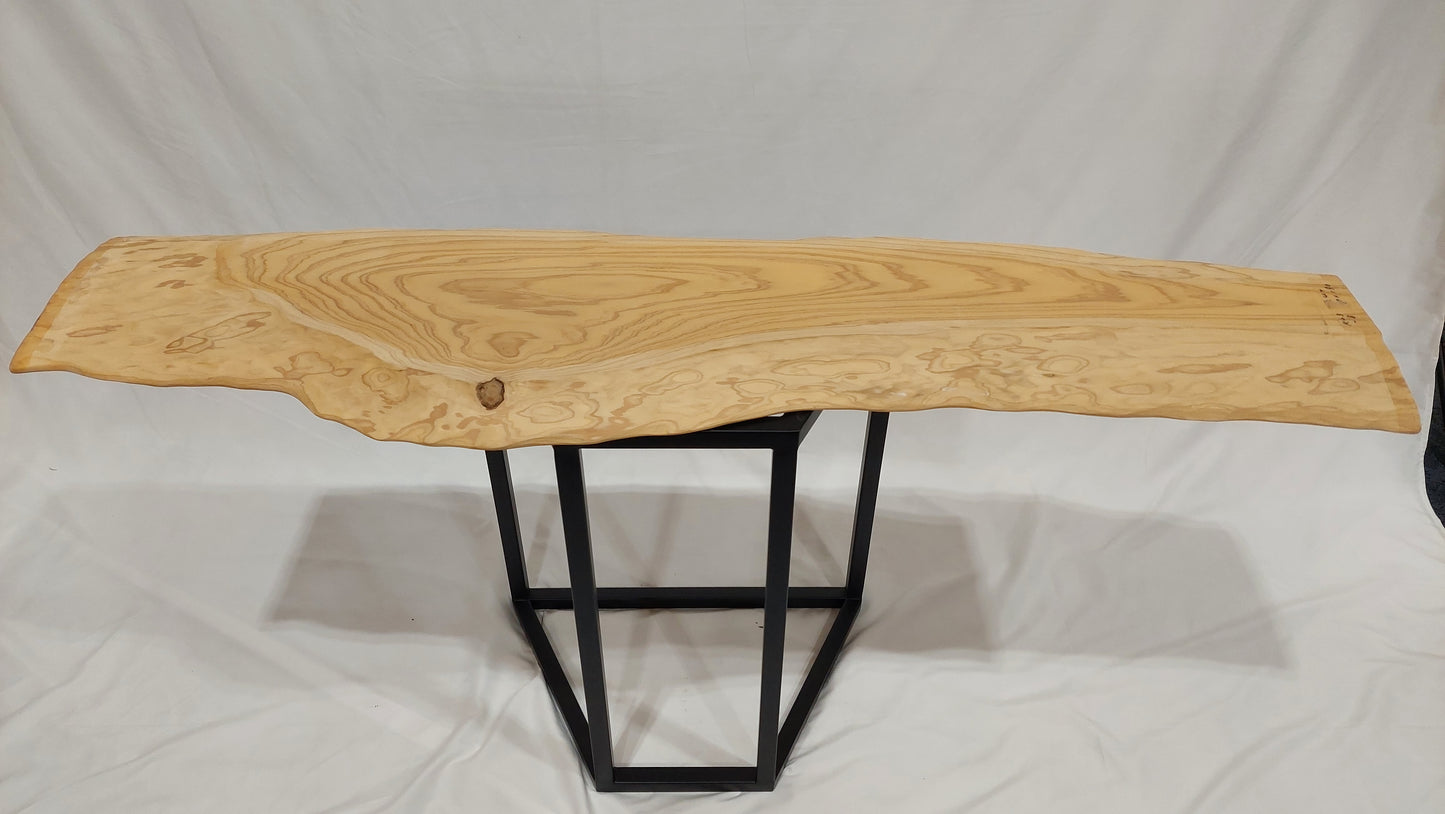 C0010 杉 無垢一枚テーブル天板 1,430mm × 300～410mm × 10mm