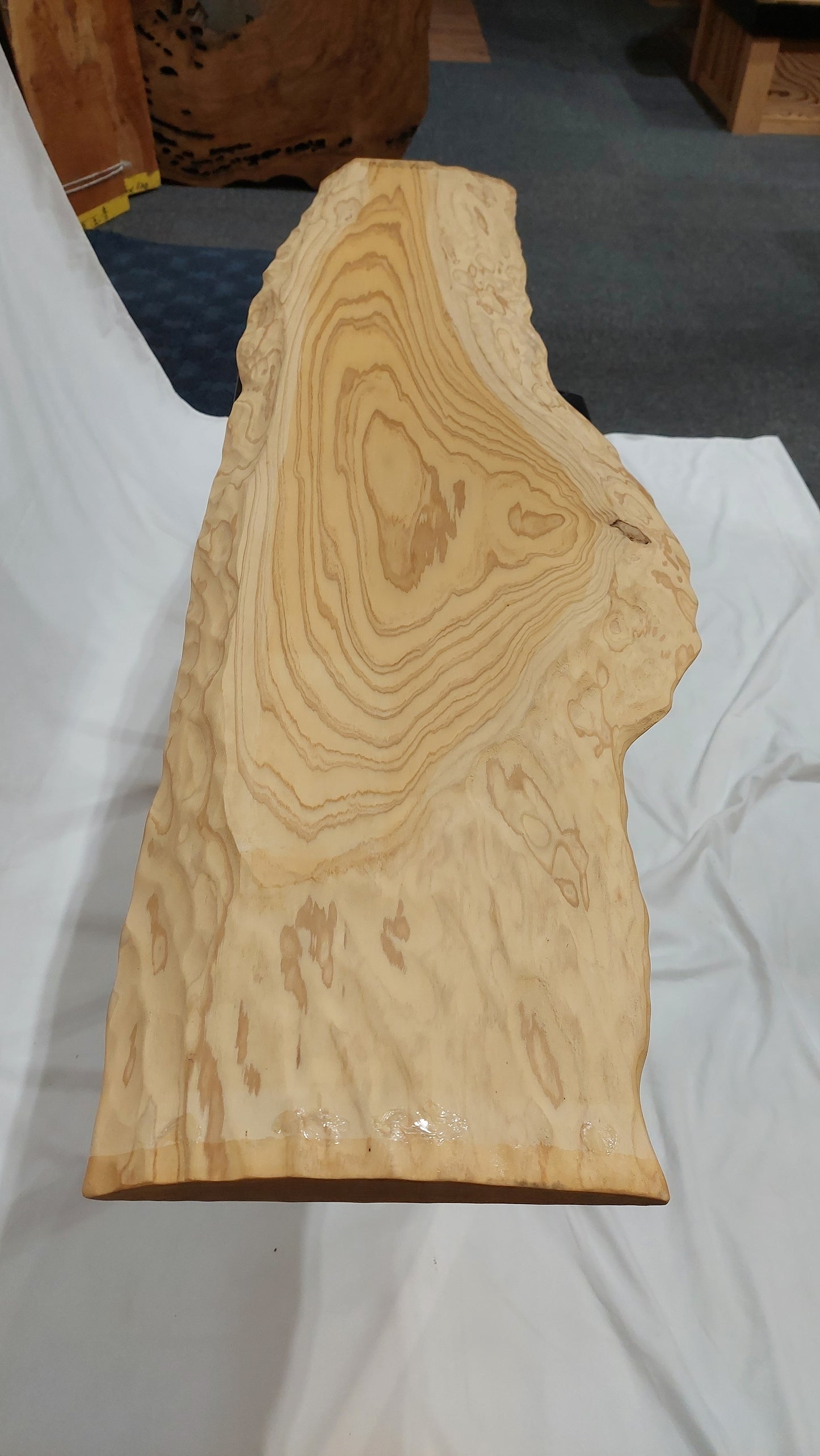 C0010 杉 無垢一枚テーブル天板 1,430mm × 300~410mm × 10mm