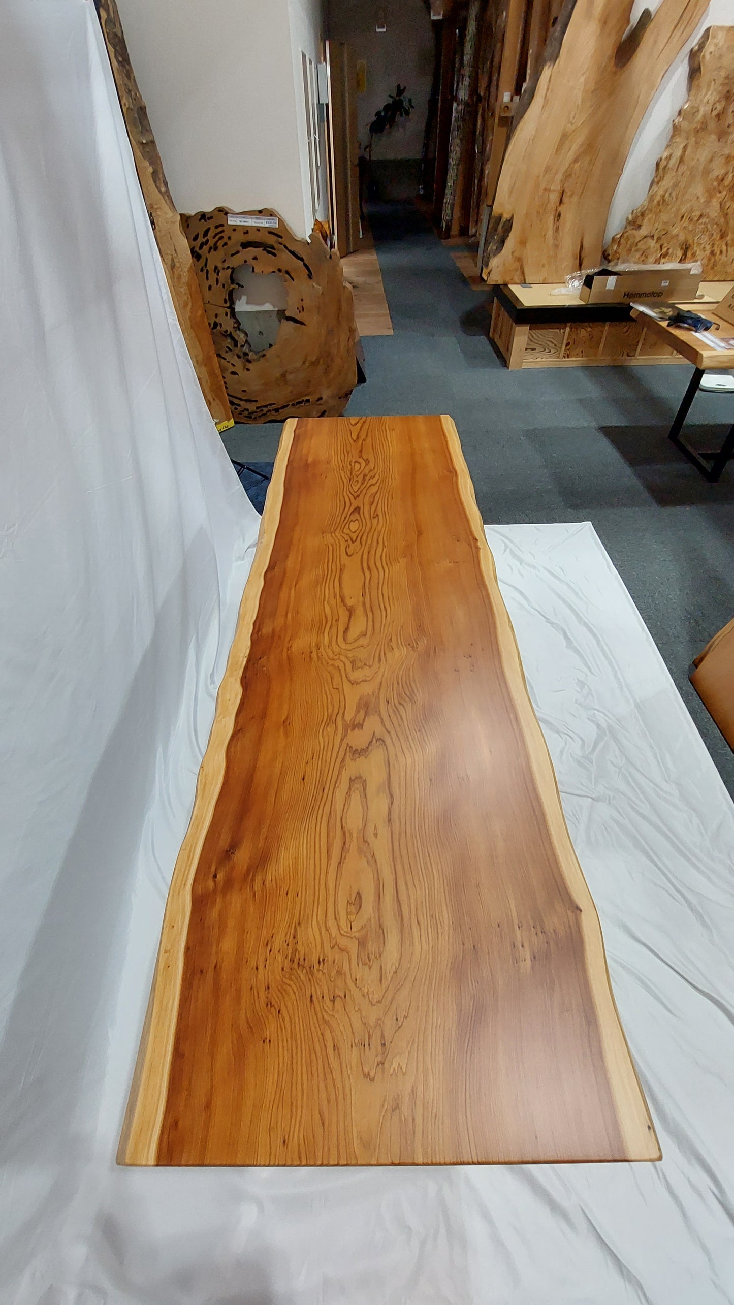 A0020 杉 無垢一枚板 テーブル天板 2,000mm × 620mm × 70mm