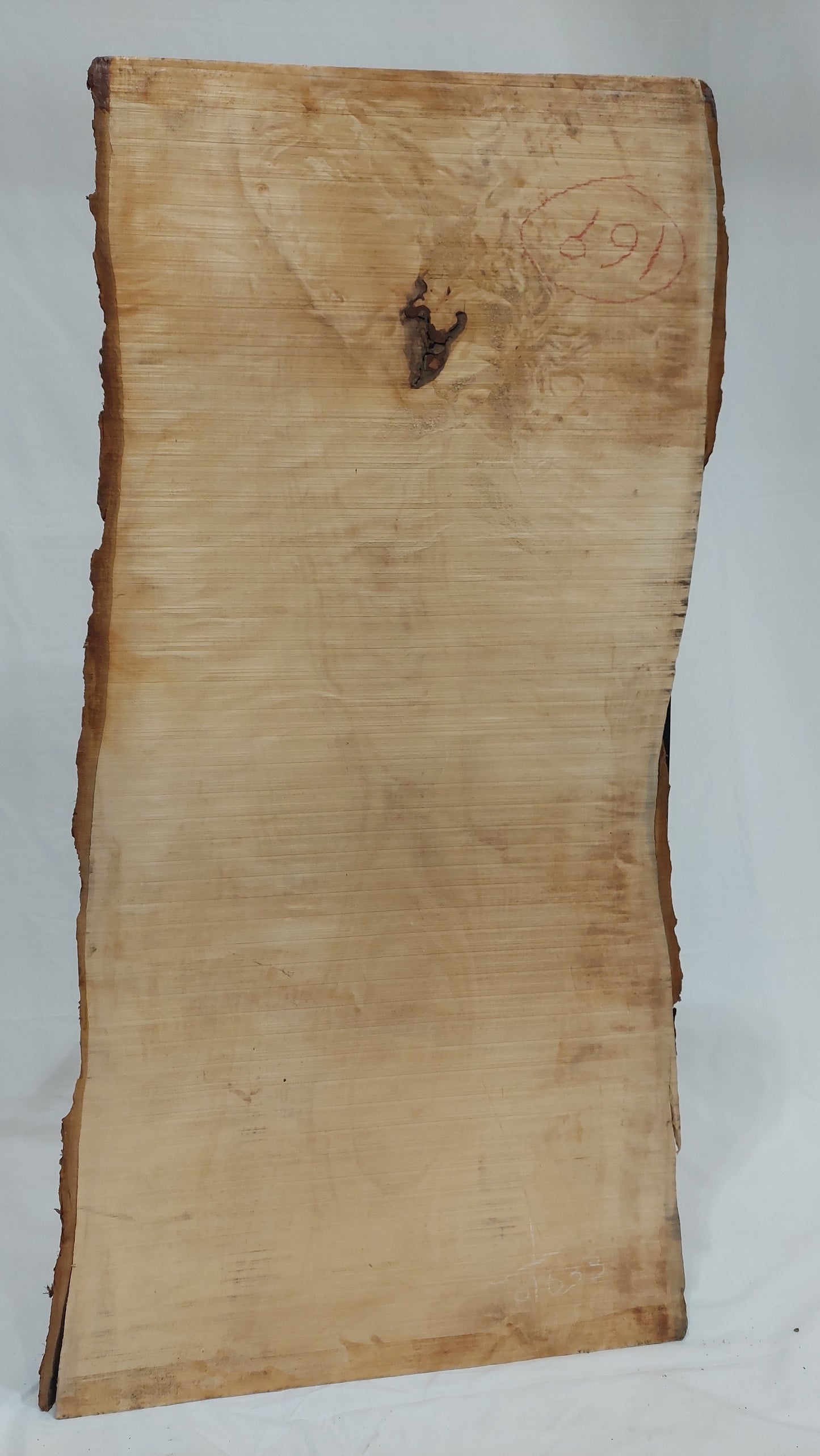 C0001 Japanese horse chestnut solid table top 1,250mm x 490~520mm x 70mm