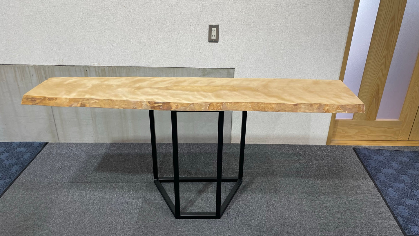 A0036 カバ桜 無垢一枚板 テーブル天板 1,570mm × 410mm × 30mm