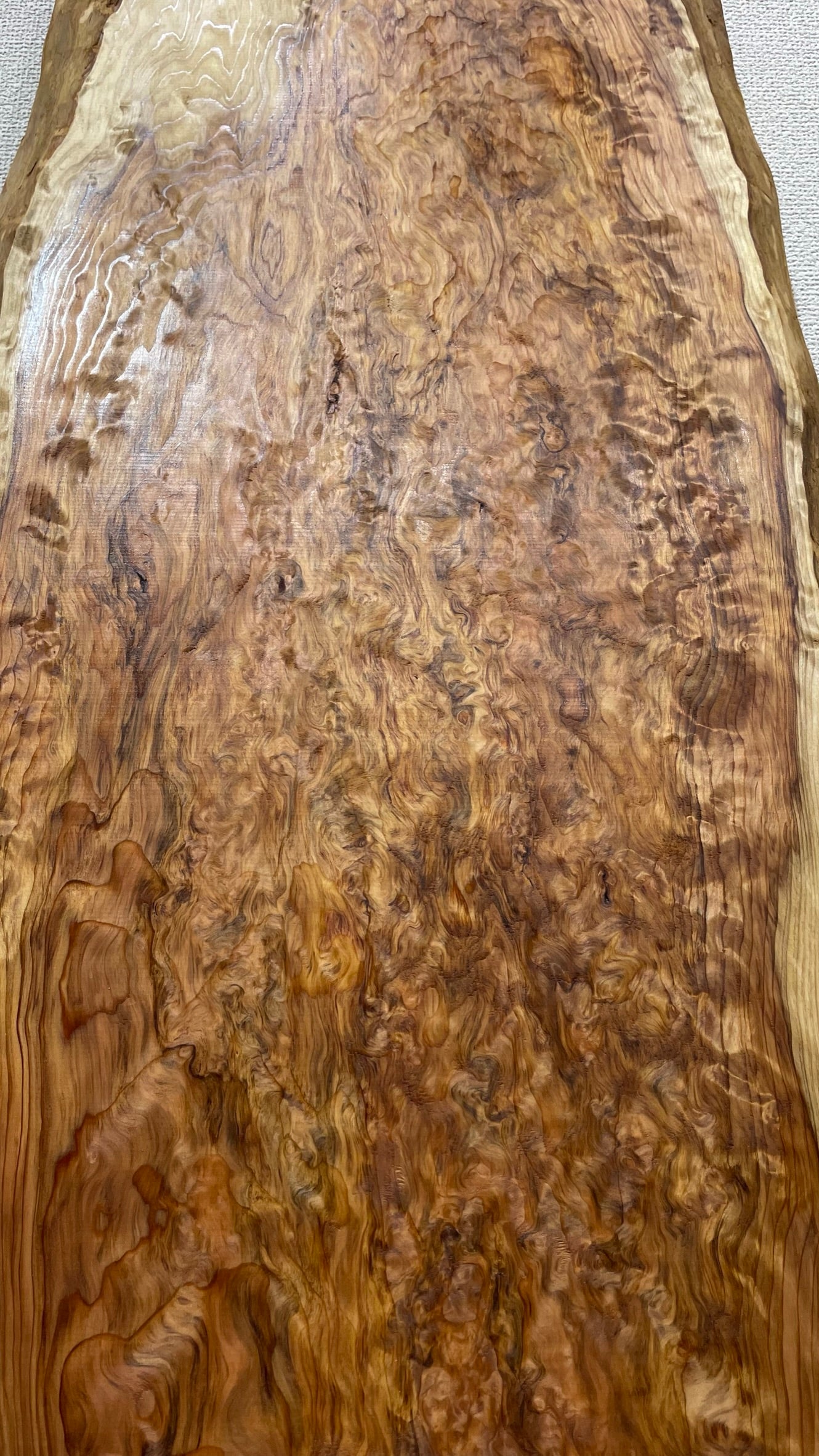 A0034 杉 無垢一枚板 テーブル天板 1,410mm × 380mm × 30mm