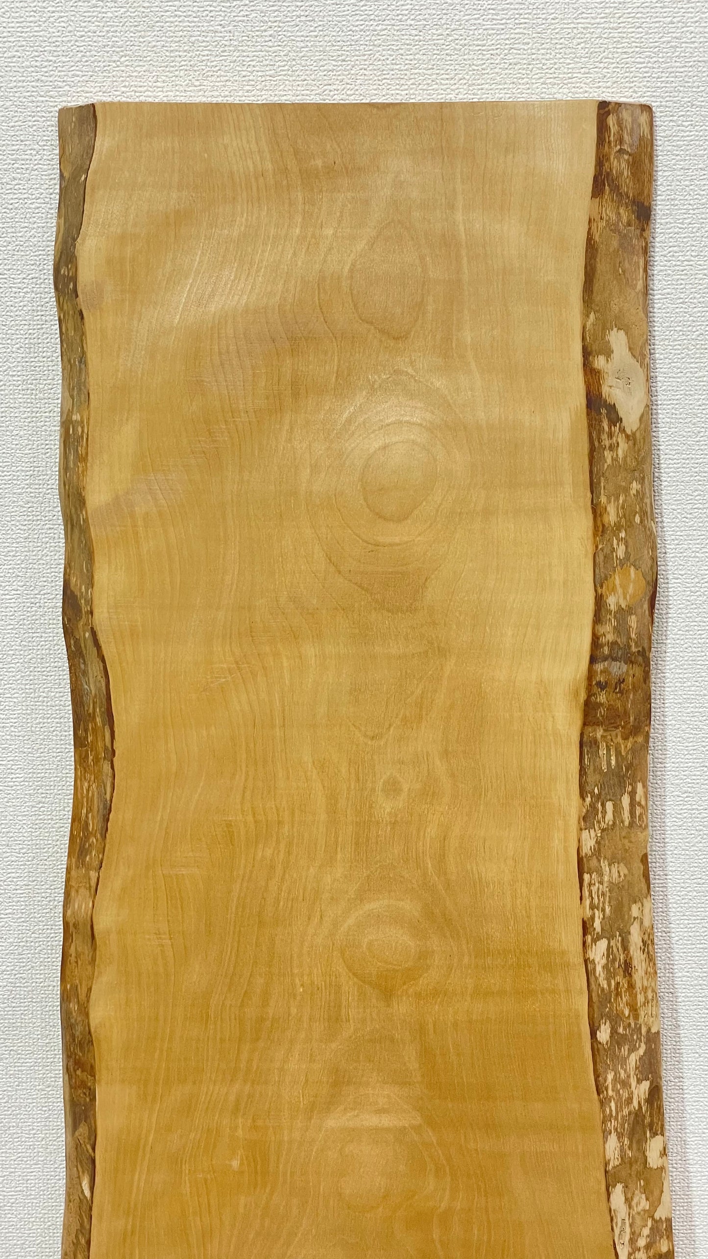 A0035 カバ桜無垢一枚板 テーブル天板 1,545mm × 550mm × 40mm