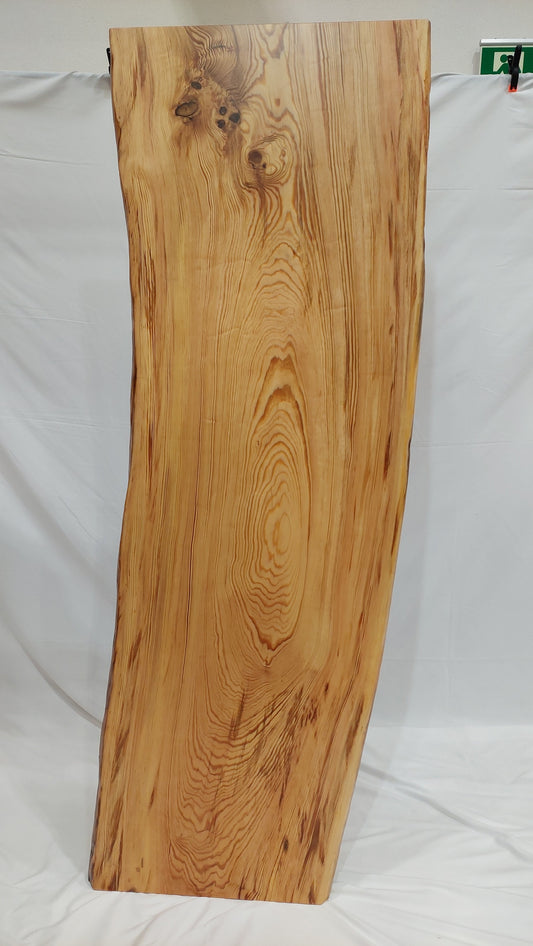 A0013 Japanese red pine (Pinus japonica) solid wood table top 1,940mm x 610mm~640mm x 40mm