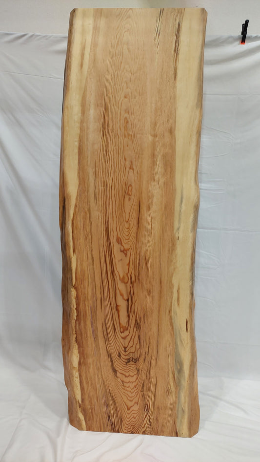 A0014 Japanese red pine (Pinus japonica) solid wood table top 2,010mm x 580mm~630mm x 50mm