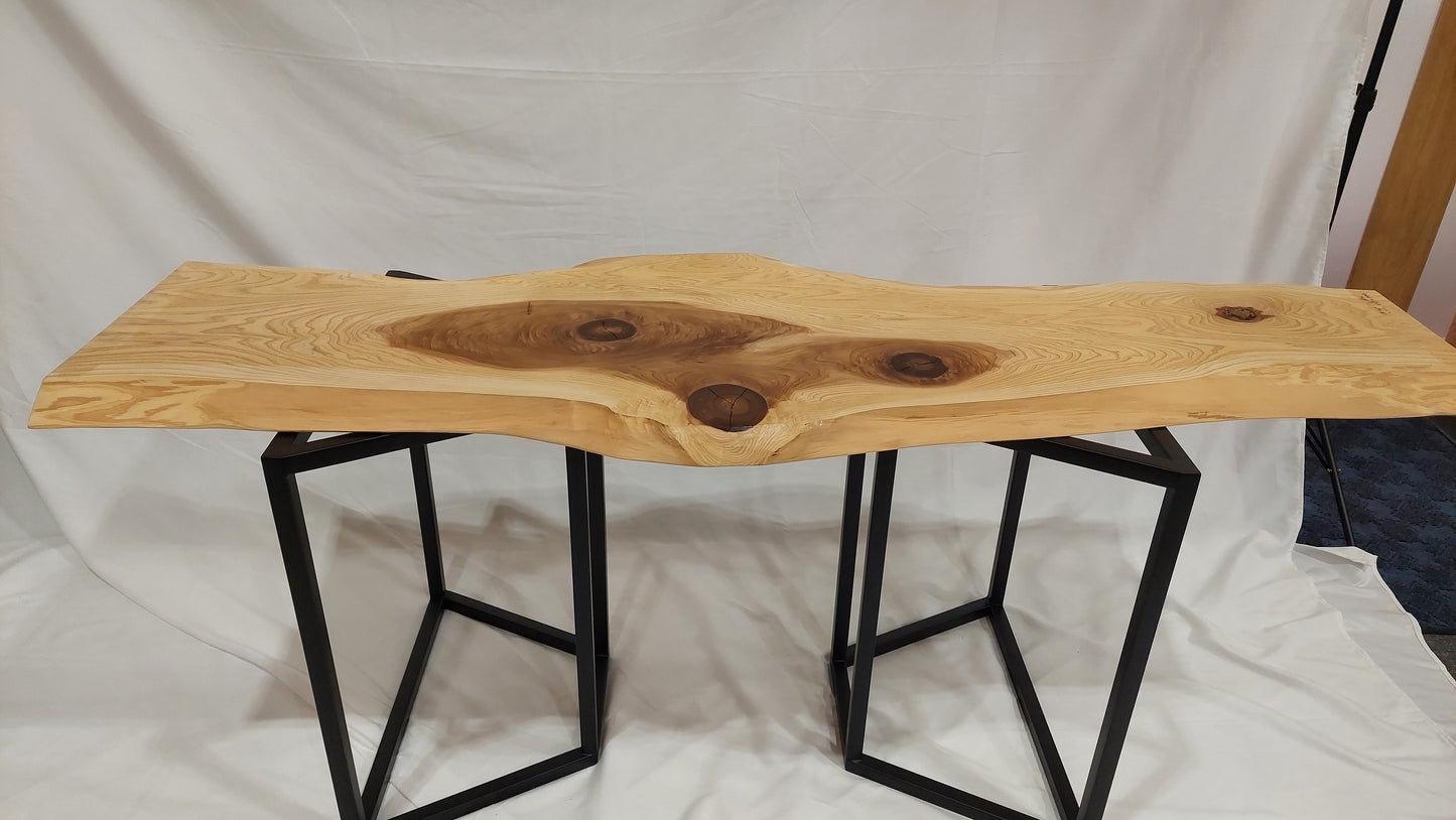 C0004 Solid cedar table top 1,830mm x 330mm~570mm x 50mm